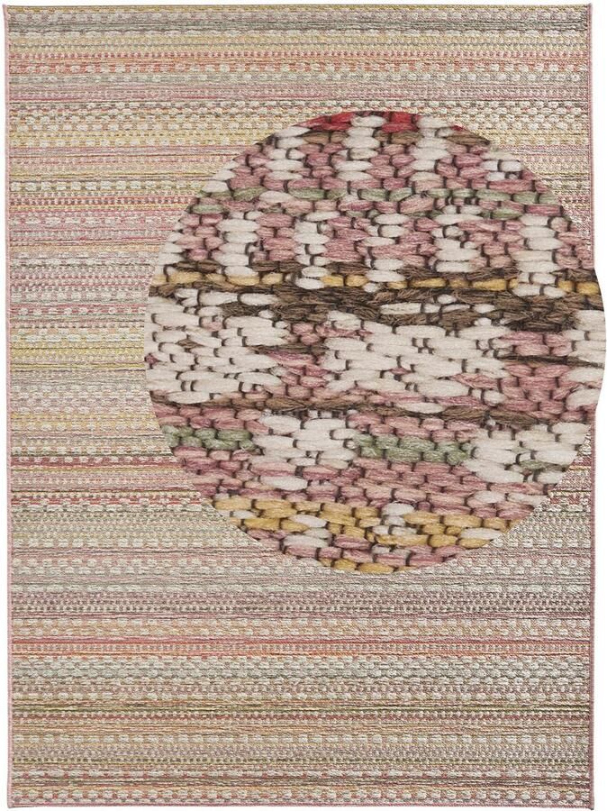 HANSE Home Vloerkleed Pijnboom Geschikt voor binnen en buiten slijtvast en gemakkelijk in onderhoud platweefsel - Foto 5