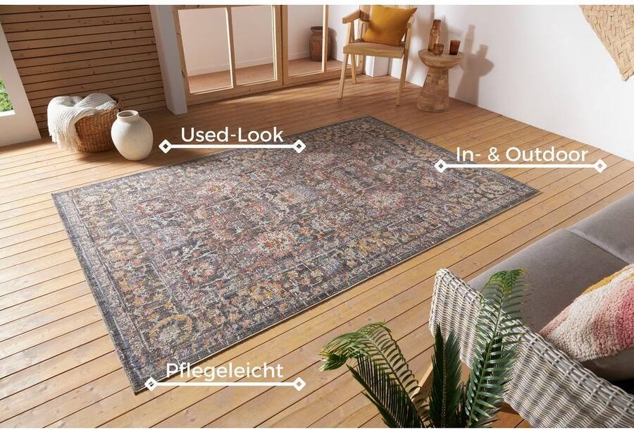 HANSE Home Vloerkleed Port Said In-& outdoor loper weerbestendig balkon woonkamer oriënt - Foto 4