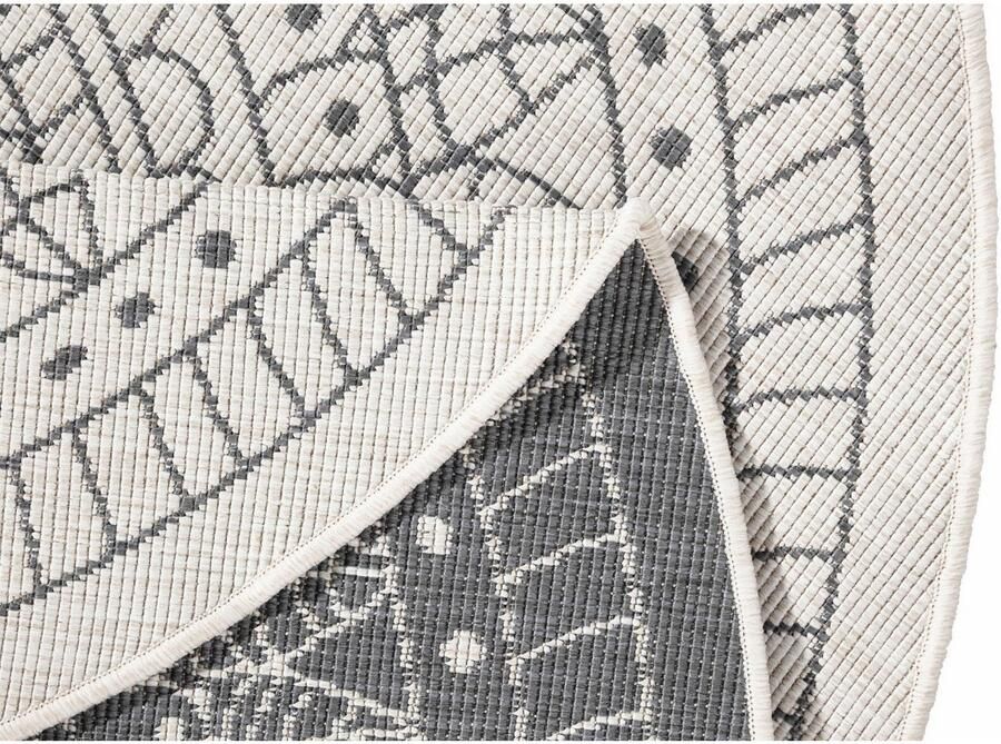 HANSE Home Vloerkleed Porto tweezijdig te gebruiken kleed Geschikt voor binnen en buiten weerbestendig balkon tuin woonkamer waterbestendig