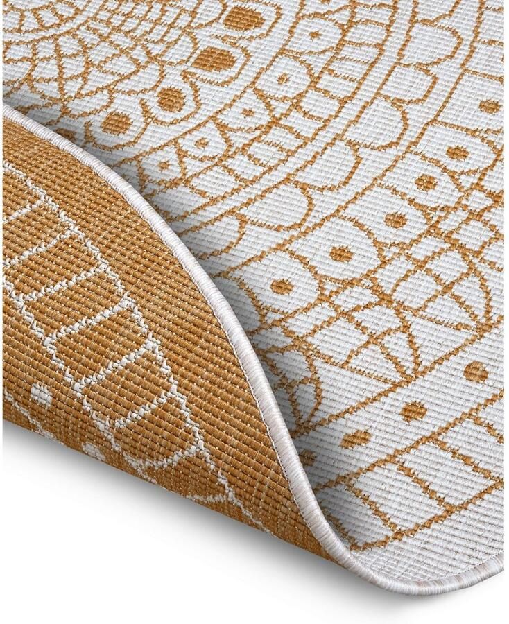 HANSE Home Vloerkleed Porto tweezijdig te gebruiken kleed Geschikt voor binnen en buiten weerbestendig balkon tuin woonkamer waterbestendig - Foto 2