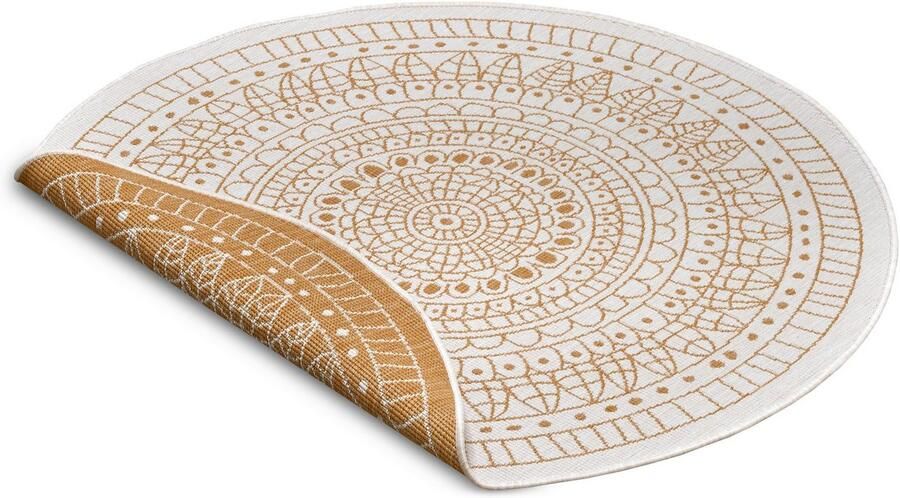 HANSE Home Vloerkleed Porto tweezijdig te gebruiken kleed Geschikt voor binnen en buiten weerbestendig balkon tuin woonkamer waterbestendig - Foto 6