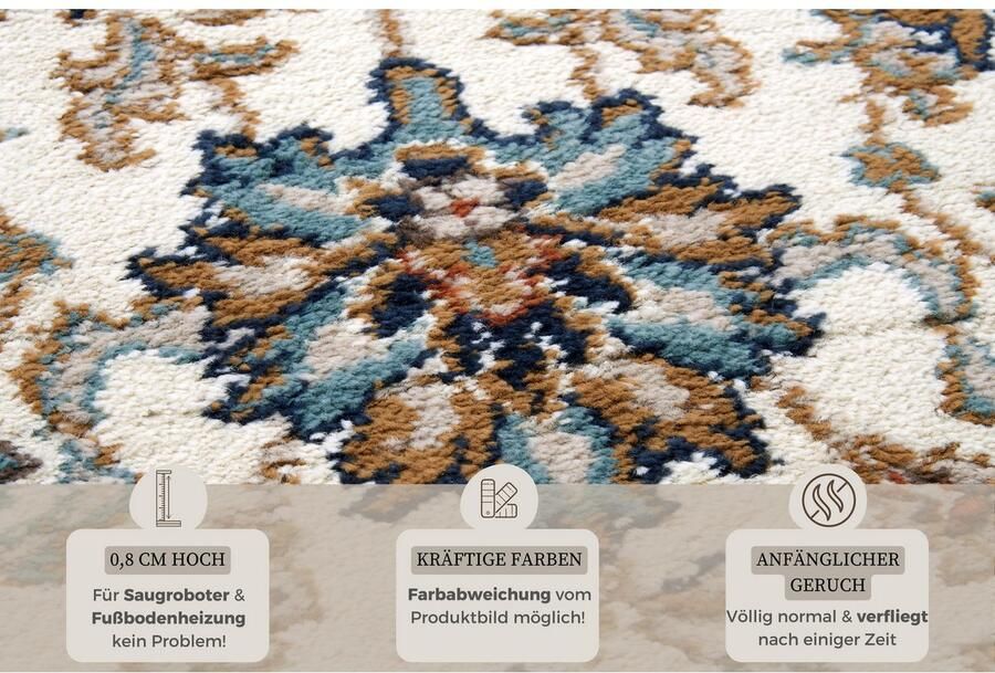 HANSE Home Vloerkleed Saraceni Loper oosters kortpolig woonkamer slaapkamer eetkamer - Foto 5