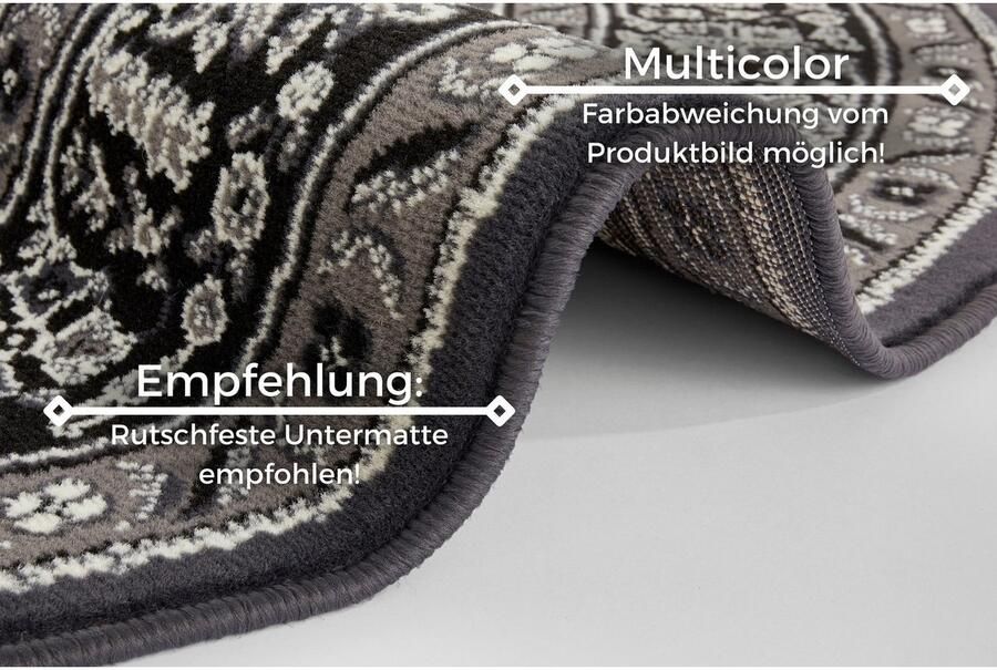 HANSE Home Vloerkleed Skazar Isfahan Korte pool oriënt vloerkleed vintage eetkamer woonkamer hal