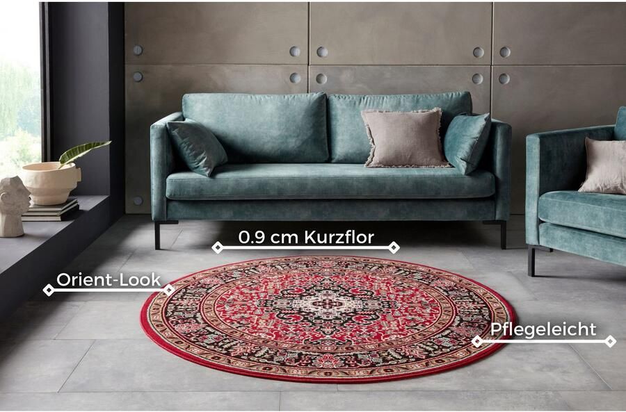 HANSE Home Vloerkleed Skazar Isfahan Korte pool oriënt vloerkleed vintage eetkamer woonkamer hal