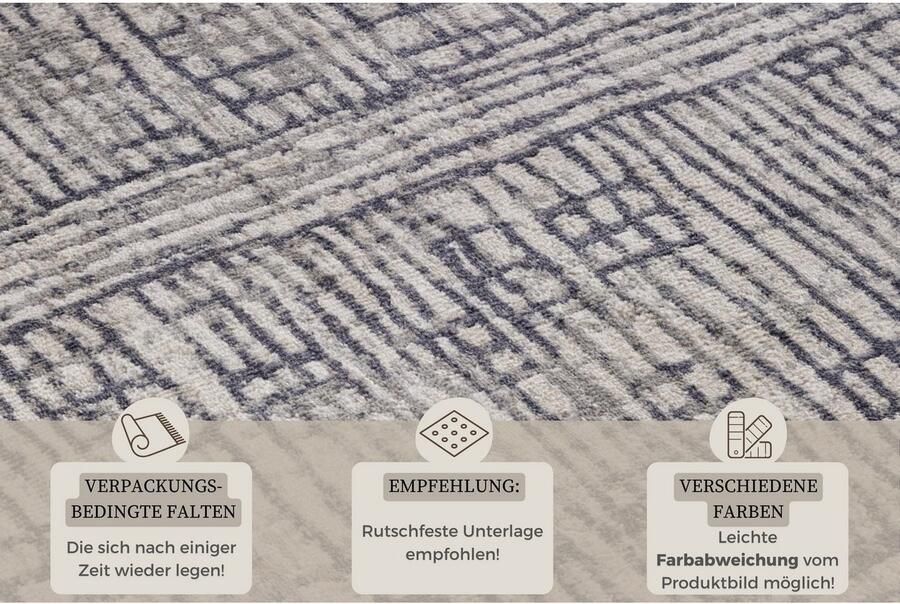 HANSE Home Vloerkleed Sole Kortpolig loper vintage woonkamer slaapkamer eetkamer gang - Foto 3