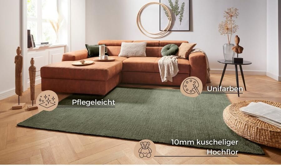 HANSE Home Vloerkleed Supersoft Kortpolig loper modern effen woonkamer slaapkamer - Foto 7