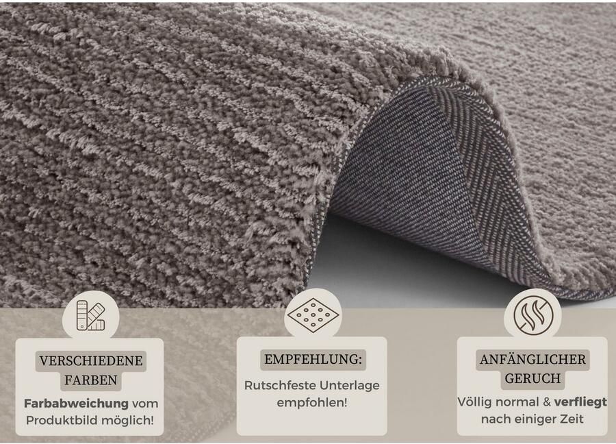 HANSE Home Vloerkleed Supersoft Kortpolig loper modern effen woonkamer slaapkamer - Foto 2