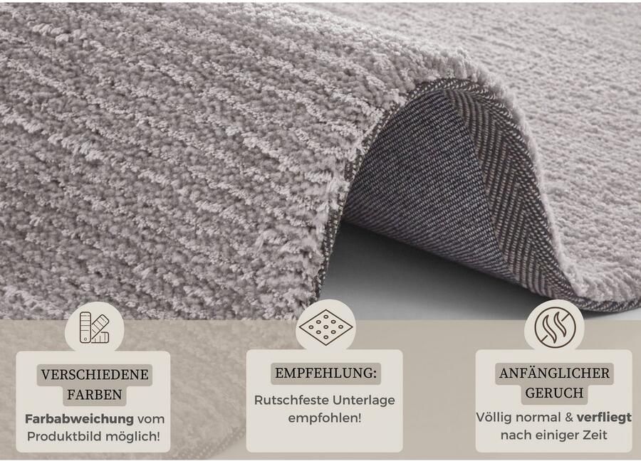 HANSE Home Vloerkleed Supersoft Kortpolig loper modern effen woonkamer slaapkamer - Foto 4