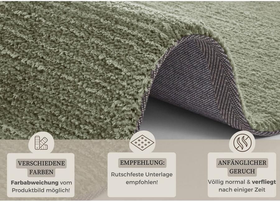 HANSE Home Vloerkleed Supersoft Kortpolig loper modern effen woonkamer slaapkamer - Foto 2