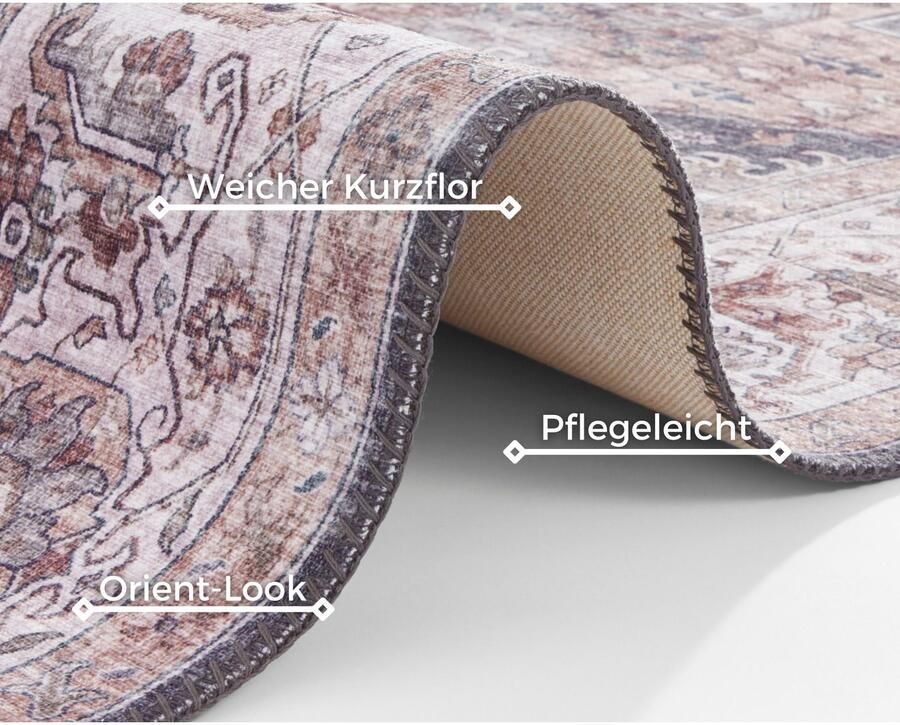 HANSE Home Vloerkleed Sylla Oosters loper vintage woonkamer slaapkamer eetkamer