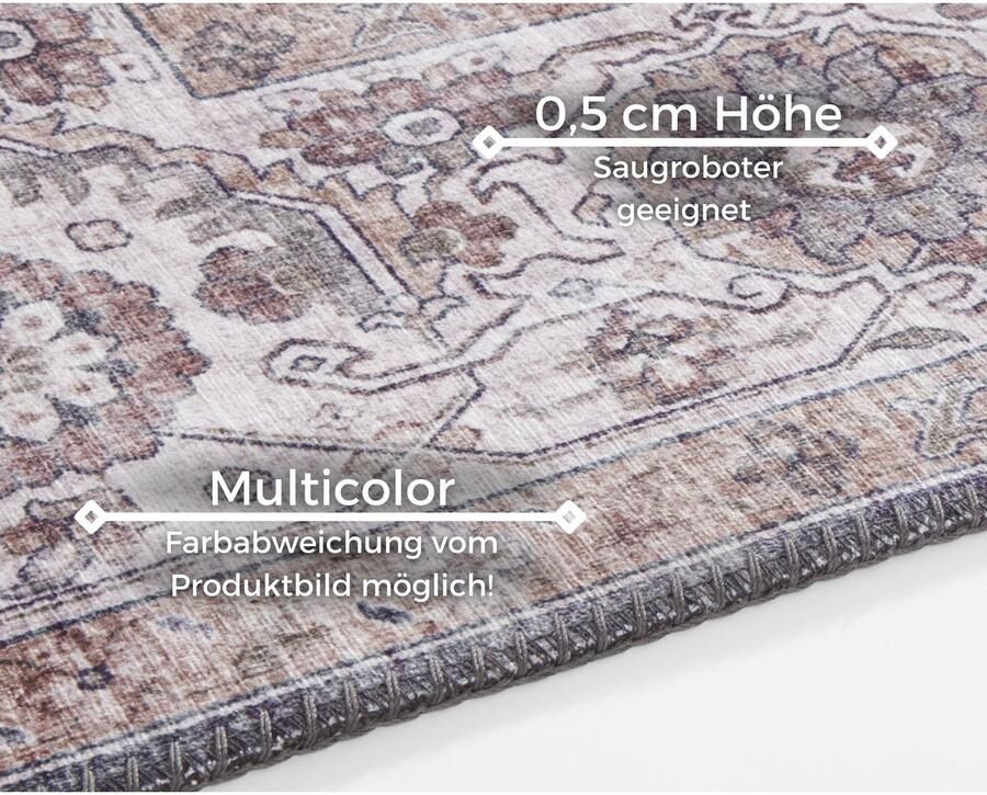 HANSE Home Vloerkleed Sylla Oosters loper vintage woonkamer slaapkamer eetkamer - Foto 2