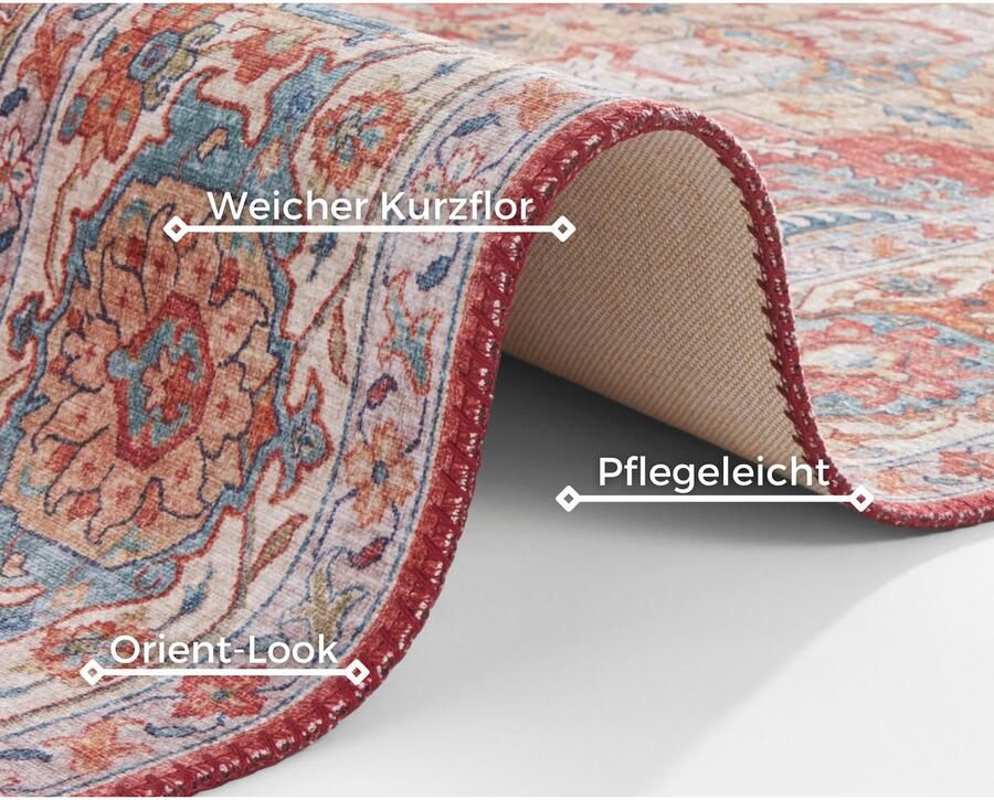 HANSE Home Vloerkleed Sylla Oosters loper vintage woonkamer slaapkamer eetkamer - Foto 3