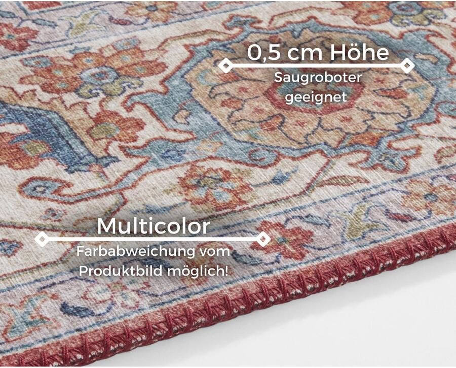 HANSE Home Vloerkleed Sylla Oosters loper vintage woonkamer slaapkamer eetkamer