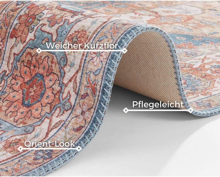 HANSE Home Vloerkleed Sylla Oosters loper vintage woonkamer slaapkamer eetkamer