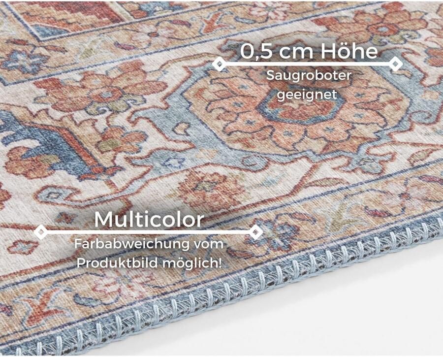 HANSE Home Vloerkleed Sylla Oosters loper vintage woonkamer slaapkamer eetkamer - Foto 2