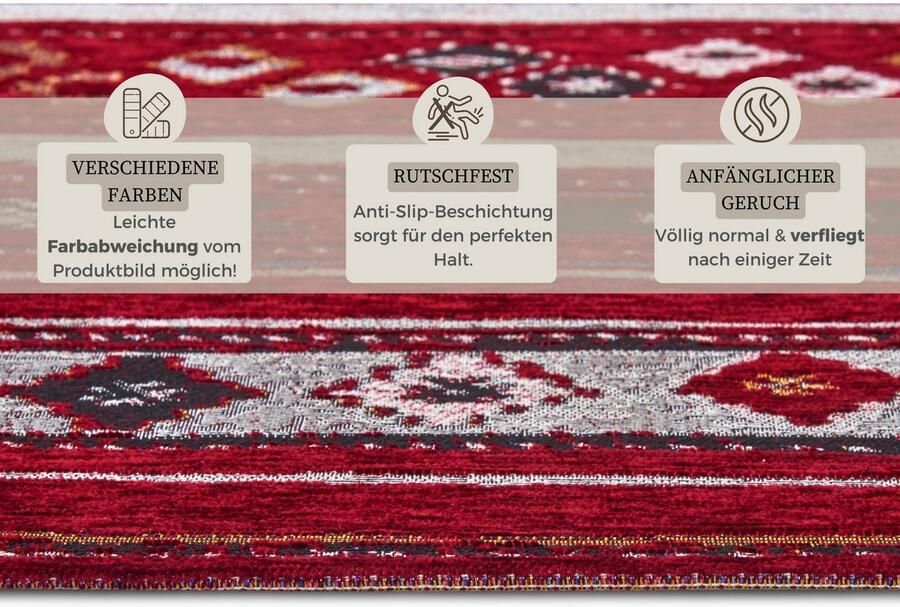 HANSE Home Vloerkleed Yara Vlakweefsel robuust antislip Boho-ontwerp moderne kleuren - Foto 5