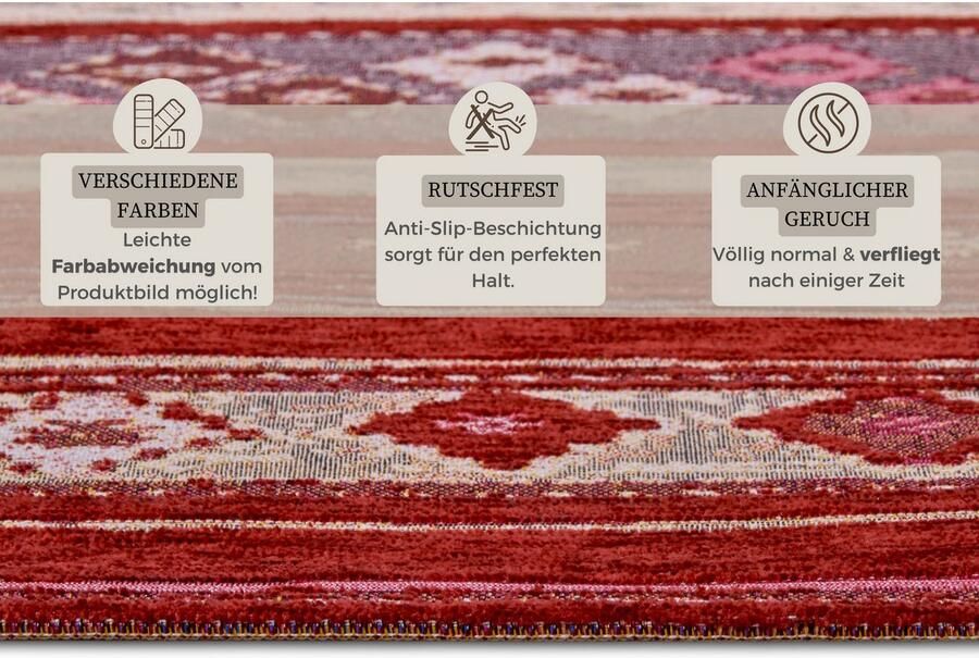 HANSE Home Vloerkleed Yara Vlakweefsel robuust antislip Boho-ontwerp moderne kleuren - Foto 4