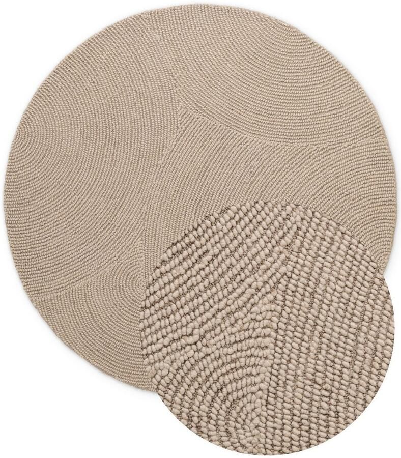 HANSE Home Wollen kleed ELENI Handgetuft wol natuur woonkamer slaapkamer scandinavisch hygge