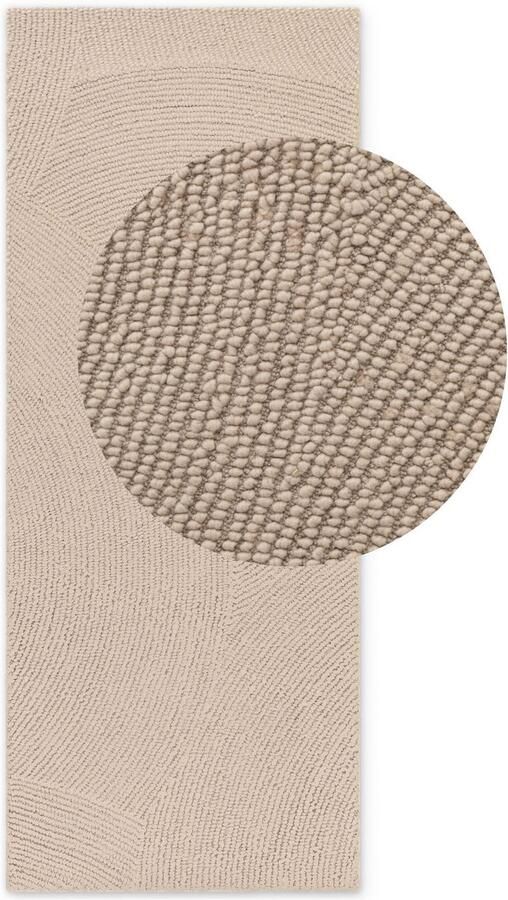 HANSE Home Wollen kleed ELENI Handgetuft wol natuur woonkamer slaapkamer scandinavisch hygge - Foto 8