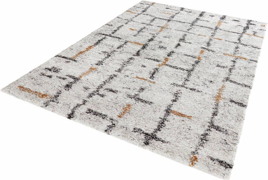 Mint rugs Modern vloerkleed A-symmetrisch Grid crème 120x170 cm