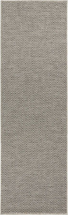 BT Carpet Loper binnen & buiten sisal-look Nature grijs antraciet 80x250 cm - Foto 4