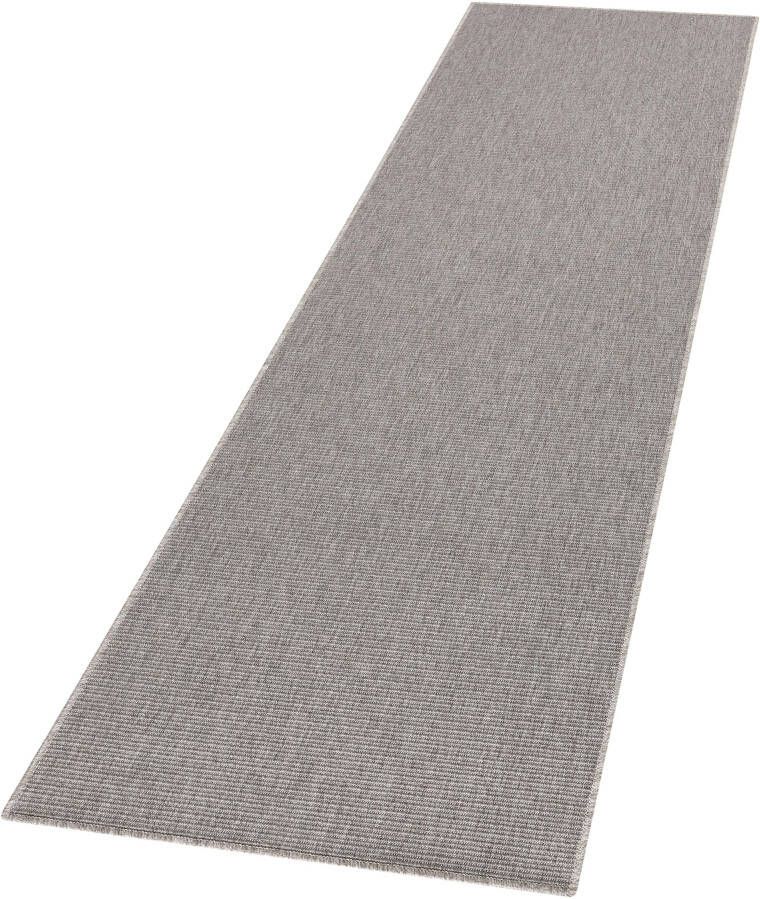 BT Carpet Loper binnen & buiten Sisal look zilver grijs 80x250 cm