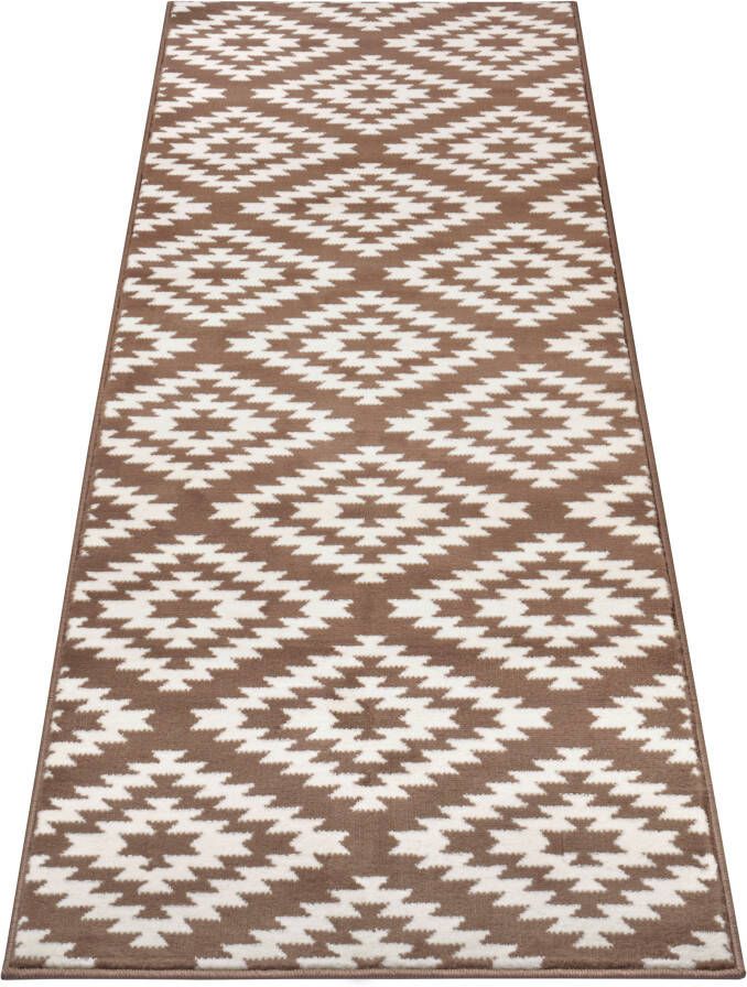 HANSE Home Loper Nordic Korte pool ruit vloerkleed zacht eetkamer kinderkamer hal modern