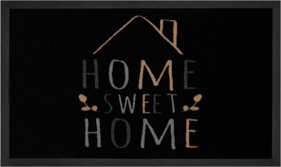 HANSE Home Mat Sweet Home 2 met tekst design wasbaar robuust gemakkelijk in onderhoud antislip