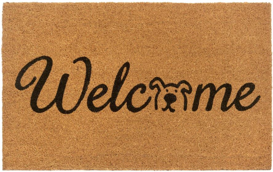 Hanse Home Deurmat Dog Welcome Kokos