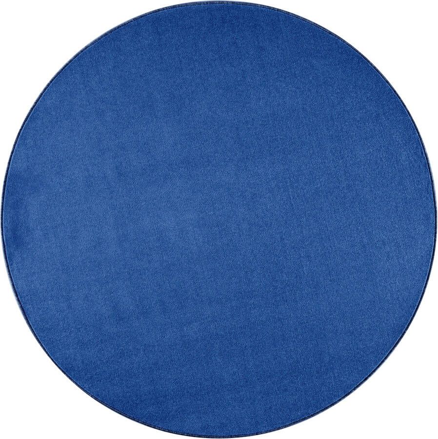 Hanse Home Modern effen vloerkleed rond Nasty blauw 133 cm rond - Foto 3