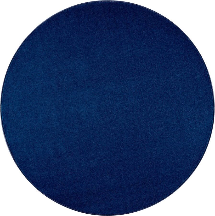 Hanse Home Rond effen vloerkleed Nasty donkerblauw 133 cm rond - Foto 3