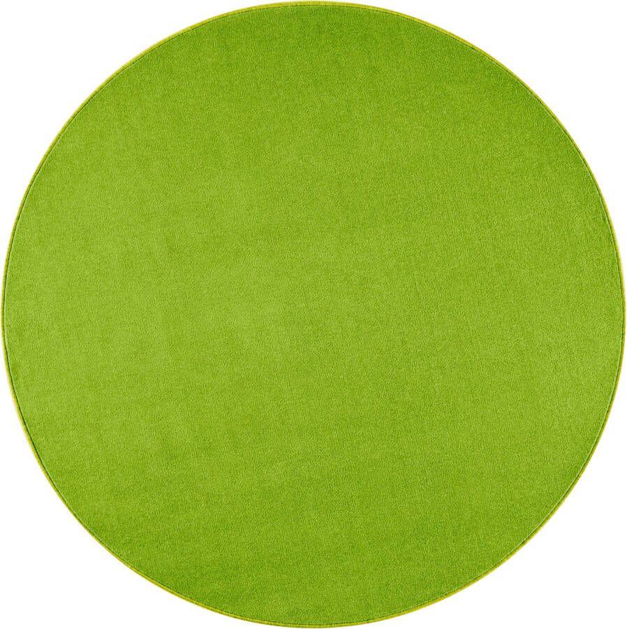Hanse Home Modern effen vloerkleed rond Nasty groen 133 cm rond - Foto 3