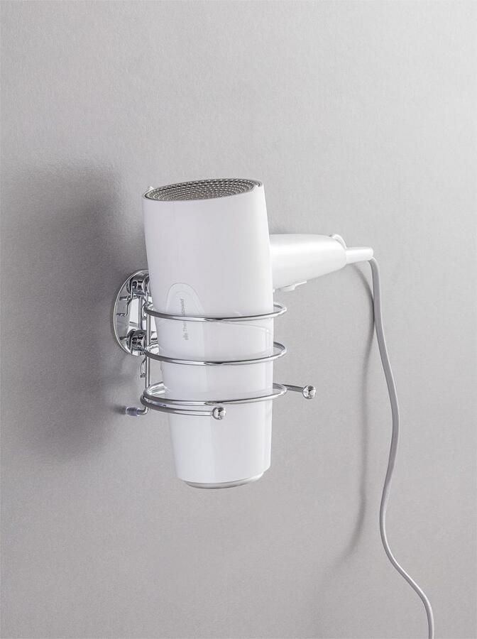 Wenko Haardrogerhouder Turbo-Loc bevestigen zonder boren (1 stuk) - Foto 8