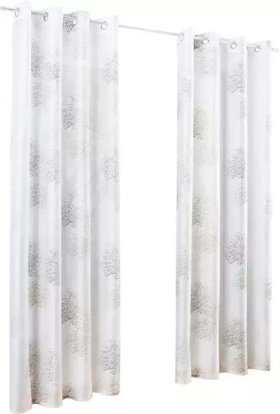 Kutti Gordijn Belinda Gordijn halftransparant etskant gedessineerd viscose-polyester (1 stuk) - Foto 6