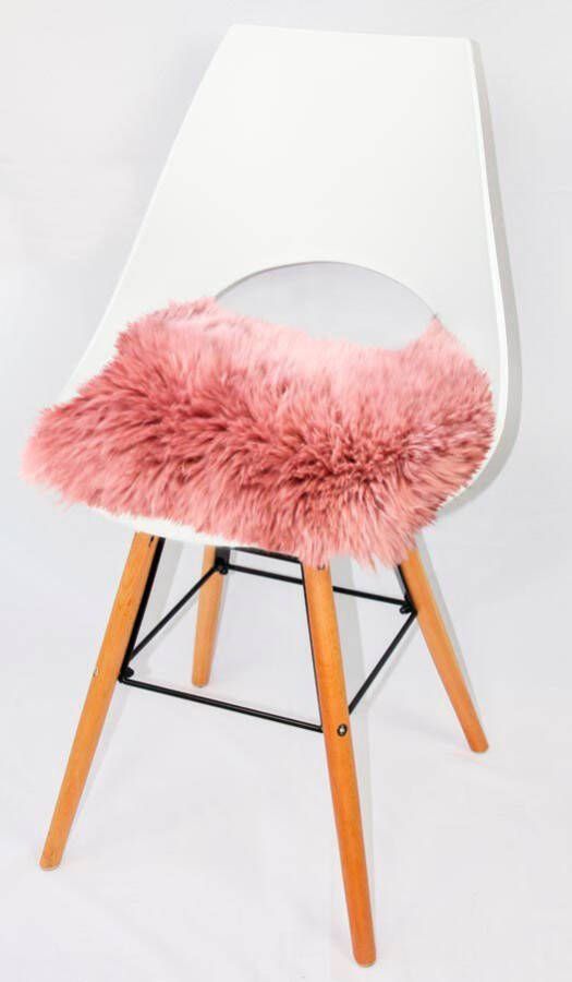 Heitmann Felle Stoelkussen Lamsvacht vierkante zitkussen 44x44 cm echt lamsvacht wasbaar ook als 2- of 4-delige set (1 stuk) - Foto 4