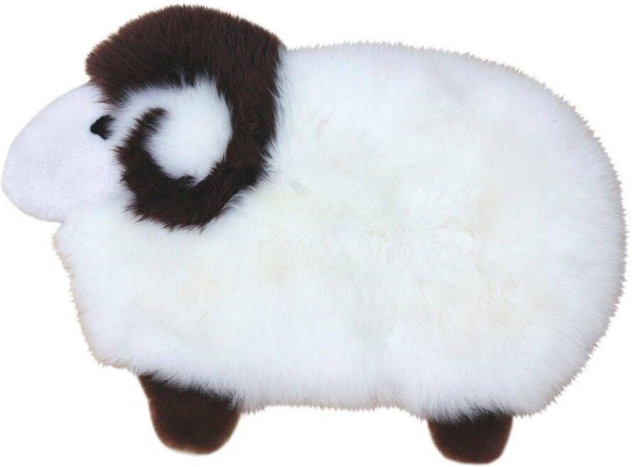 Heitmann Felle Vachtvloerkleed Sheep Vloerkleed voor de kinderkamer motief schaap echte lamsvacht kinderkamer