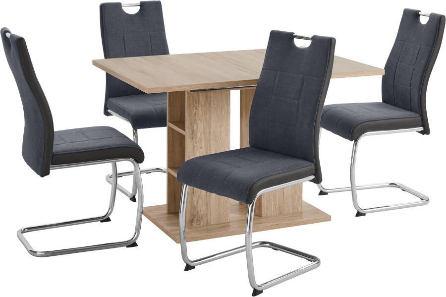 HELA Eethoek ALINA G bestaande uit een tafel en 4 stoelen (set 5-delig)