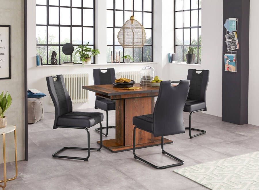 HELA Eethoek bestaand uit 4x stoel erika & 1x tafel ariana uittrekbaar (set 5-delig) - Foto 6