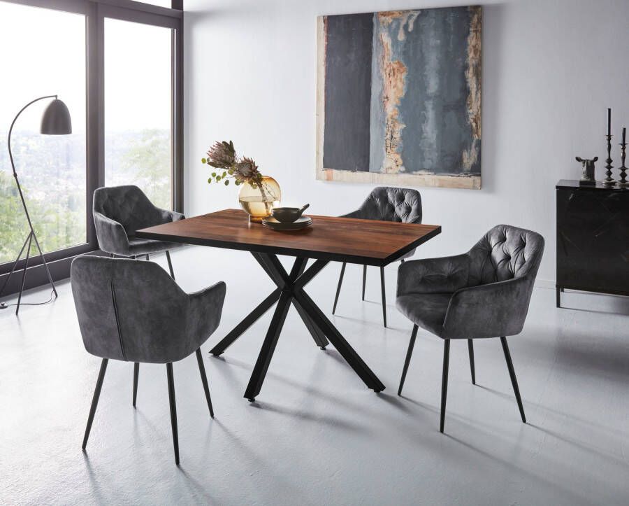 HELA Eethoek CLEO tafelgroep bestseller Schaalstoelen tafel woonkamer eetkamer (set 5-delig)