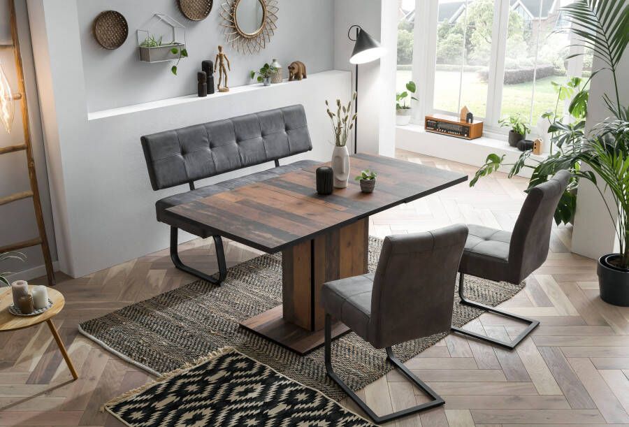 HELA Eethoek Luise I G (bank stoelen tafel) Comfortstoel met veren bestseller tafelgroep eetkamer (set 4-delig) - Foto 14