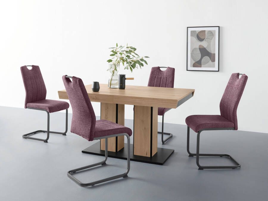 HELA Eethoek Agnes uitschuifbare eettafel tafel uitschuifbaar 140 -220 cm (set 5-delig) - Foto 17
