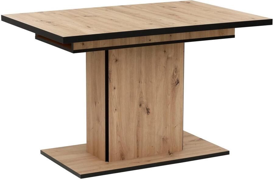 HELA Eethoek Ariana eettafel met 6 stoelen uitschuifbare keukentafel 7-delige set tafel (120-160cm) 6 stoelen met hoge belastbaarheid (set 7-delig) - Foto 2