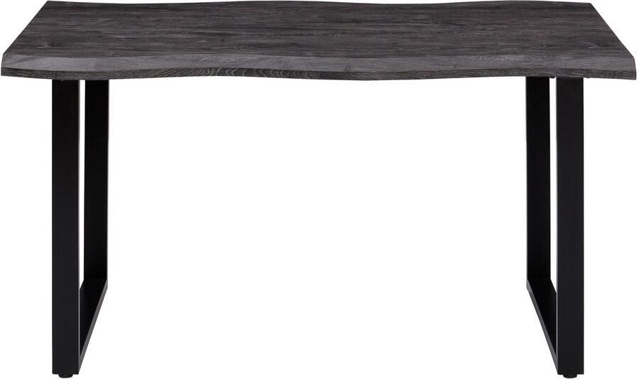 HELA Eethoek GISELLE Eetkamer Eetgroep Zitgroep TOPSELLER! Eettafel U-frame metaal tafelblad met boomrand OTTOs Choice (set 5-delig) - Foto 3