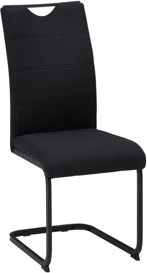 HELA Eethoek GISELLE Eetkamer Eetgroep Zitgroep TOPSELLER! Eettafel U-frame metaal tafelblad met boomrand OTTOs Choice (set 5-delig) - Foto 5