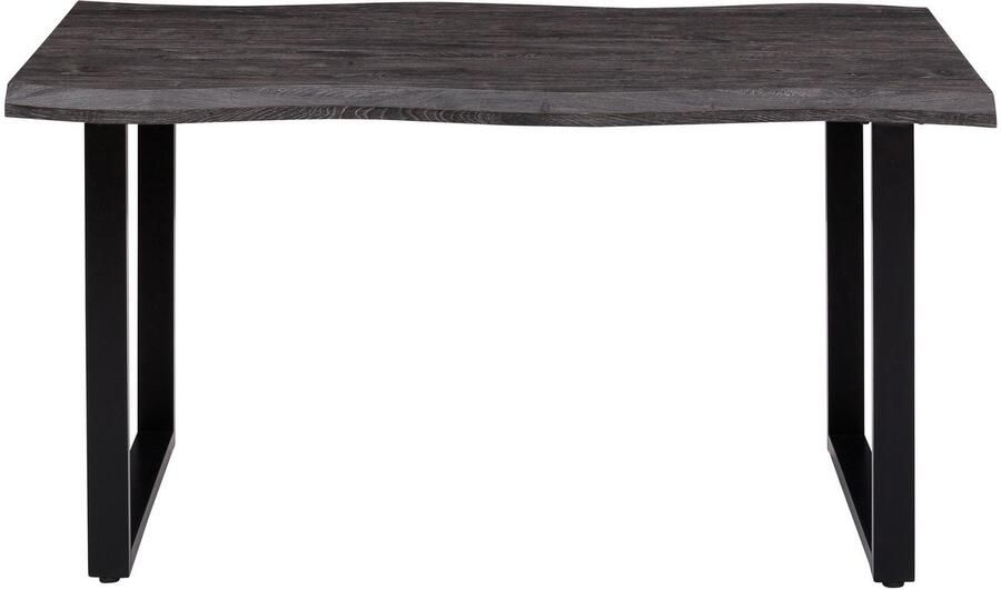 HELA Eethoek GISELLE Eetkamer Eetgroep Zitgroep TOPSELLER! Eettafel U-frame metaal tafelblad met boomrand OTTOs Choice (set 5-delig) - Foto 4