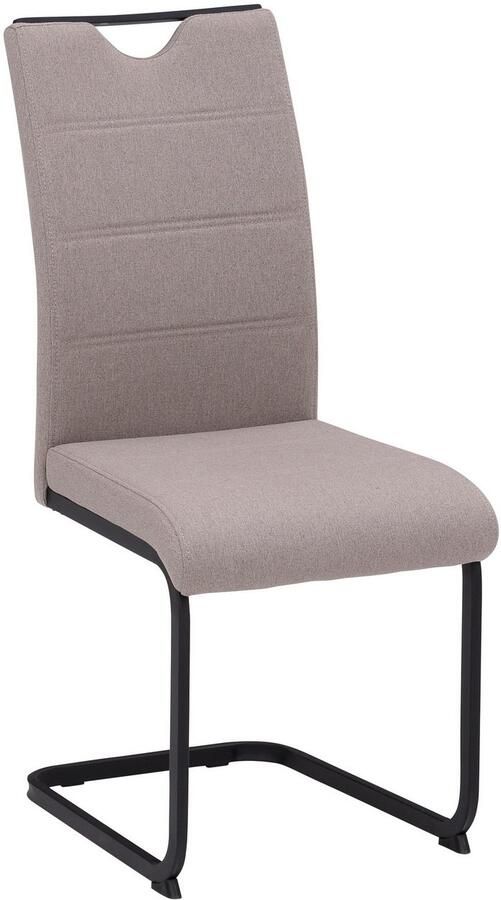 HELA Eethoek GISELLE Eetkamer Eetgroep Zitgroep TOPSELLER! Eettafel U-frame metaal tafelblad met boomrand OTTOs Choice (set 5-delig) - Foto 6