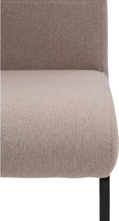 HELA Eethoek GISELLE Eetkamer Eetgroep Zitgroep TOPSELLER! Eettafel U-frame metaal tafelblad met boomrand OTTOs Choice (set 5-delig) - Foto 7