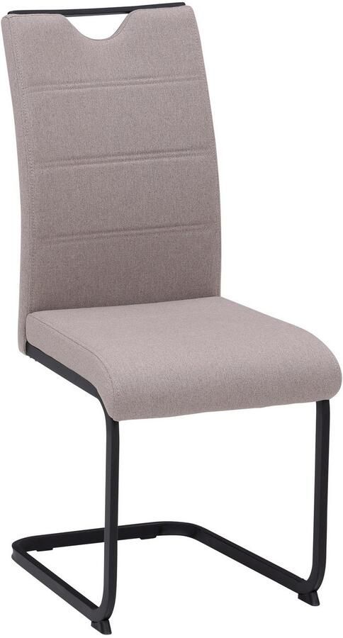 HELA Eethoek GISELLE Eetkamer Eetgroep Zitgroep TOPSELLER! Eettafel U-frame metaal tafelblad met boomrand OTTOs Choice (set 5-delig) - Foto 7