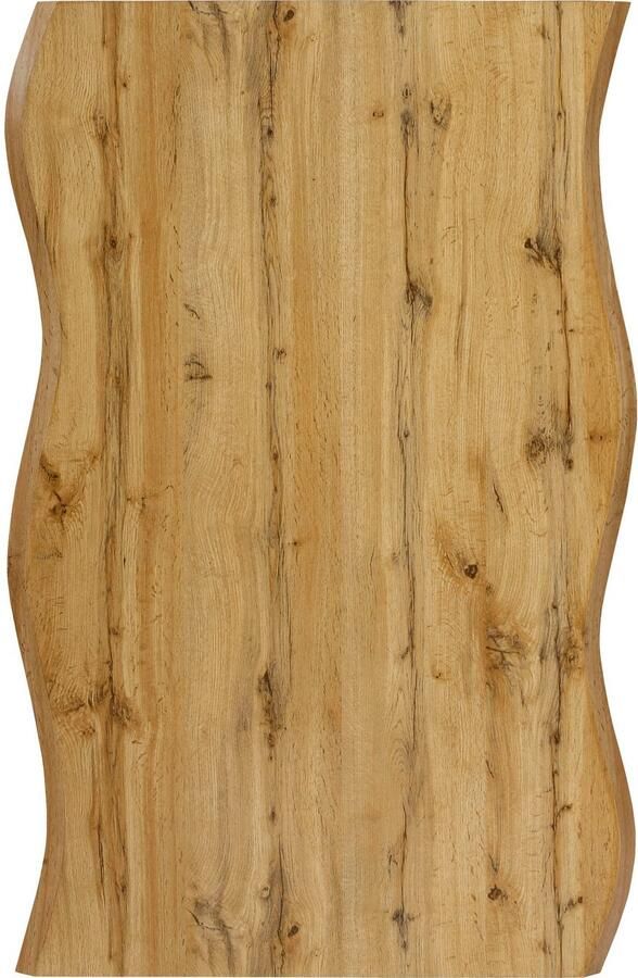 HELA Eethoek GISELLE Eetkamer Eetgroep Zitgroep TOPSELLER! Eettafel U-frame metaal tafelblad met boomrand OTTOs Choice (set 5-delig)