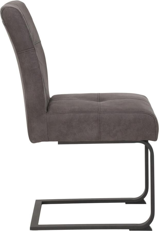 HELA Eethoek RUHR Kufentafel 140x90 cm schommelstoel en bank met verenmand comfortzit (4-delig) - Foto 5